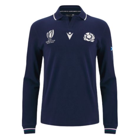 Scotland RWC 2023 Classic Home Rugby Shirt - Long Sleeve (Your Name)