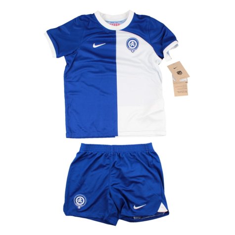 2023-2024 Atletico Madrid Away Little Boys Mini Kit (Torres 9)