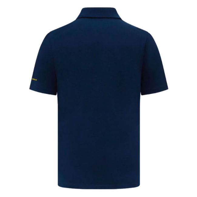Ayrton Senna F1 Crew Polo Shirt (Navy)
