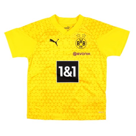 2023-2024 Borussia Dortmund Training Jersey (Yellow) - Kids (Brandt 19)