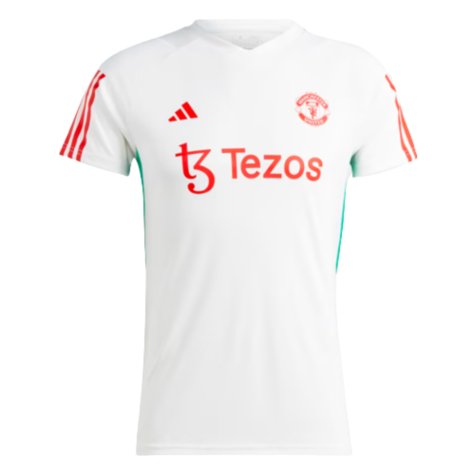 2023-2024 Man Utd Training Jersey (White) - Ladies (Ladd 12)