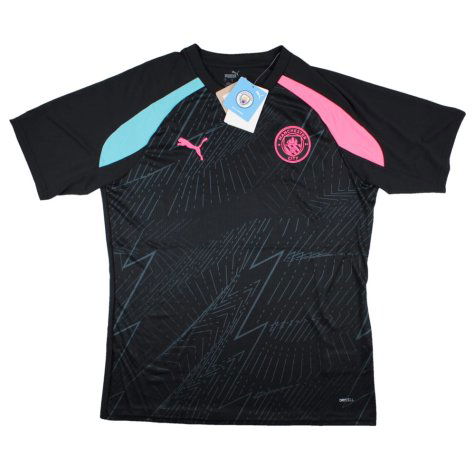 2023-2024 Man City Pre-Match Jersey (Dark Navy) (SILVA 21)