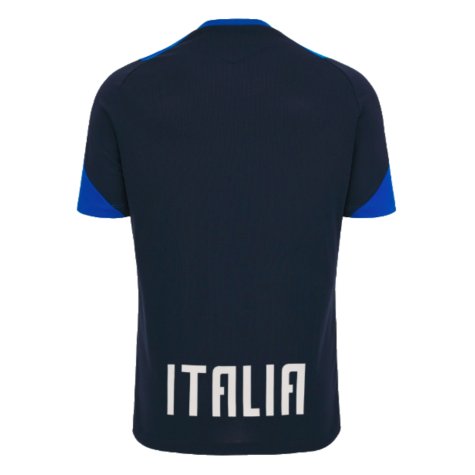 2023-2024 Italy Rugby Training Shirt (Navy)