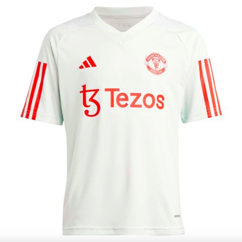 2023-2024 Man Utd Training Jersey (White) - Kids (B Fernandes 8)