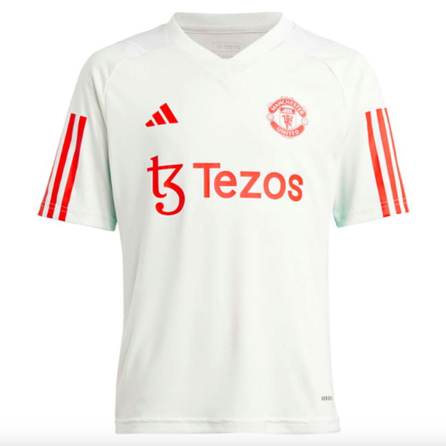 2023-2024 Man Utd Training Jersey (White) - Kids (Beckham 7)