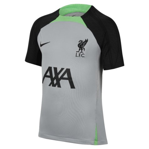 2023-2024 Liverpool Strike Dri-Fit Training Shirt (Grey) - Kids (Gakpo 18)