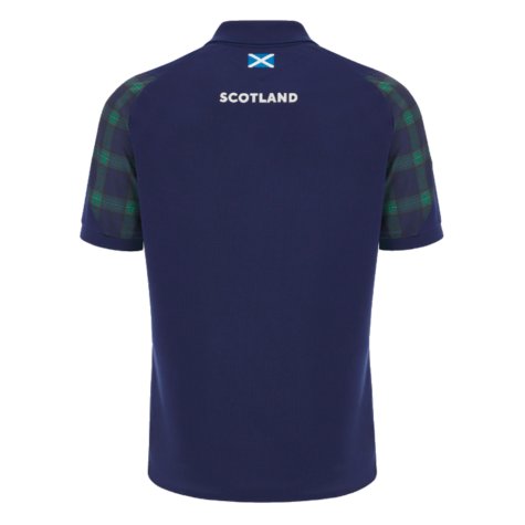 2023-2024 Scotland Rugby Travel Poly Polo Shirt (Navy)