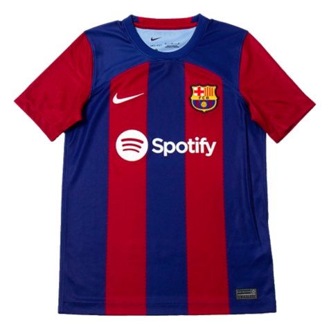 2023-2024 Barcelona Home Shirt (Kids) (O Dembele 7)
