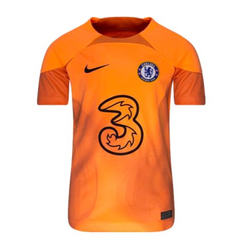 2022-2023 Chelsea Home Goalkeeper Shirt (Orange) - Kids (KEPA 1)