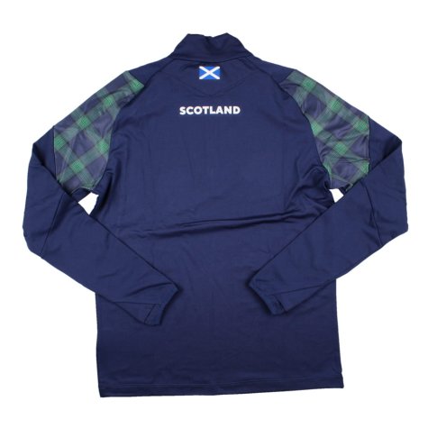 2023-2024 Scotland Rugby Half Zip Softshell Top (Blue)