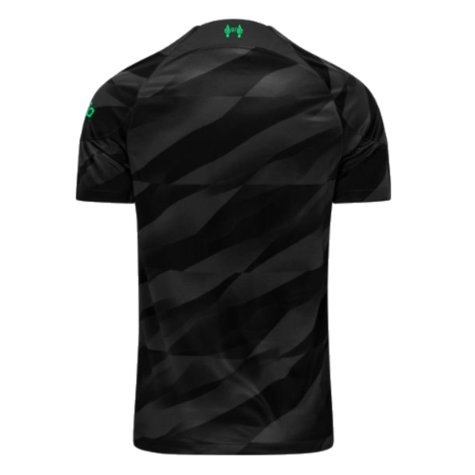 2023-2024 Liverpool Goalkeeper Home Shirt (Black) (Your Name)