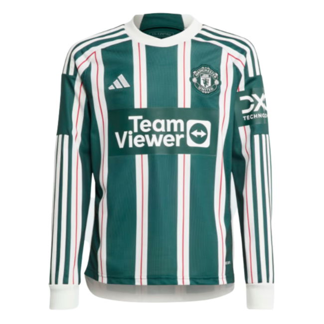 2023-2024 Man Utd Away Long Sleeve Shirt (Kids) (Ronaldo 7)
