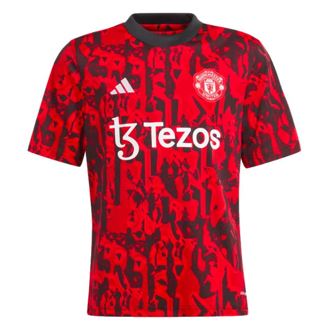 2023-2024 Man Utd Pre-Match Shirt (Red) - Kids (Dalot 20)