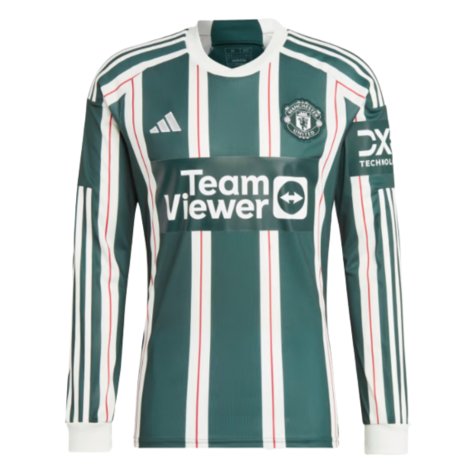 2023-2024 Man Utd Long Sleeve Away Shirt (Thomas 9)