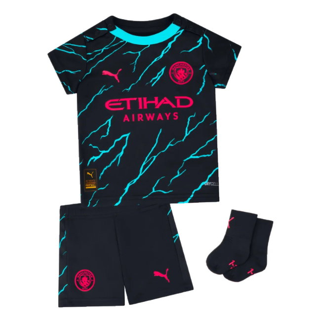 2023-2024 Man City Third Baby Kit (SILVA 21)
