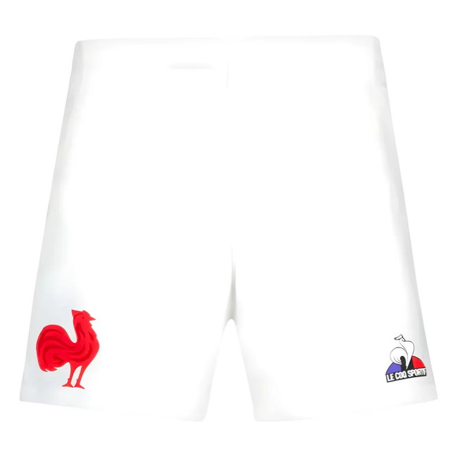 2023-2024 France Home Rugby Shorts (White)