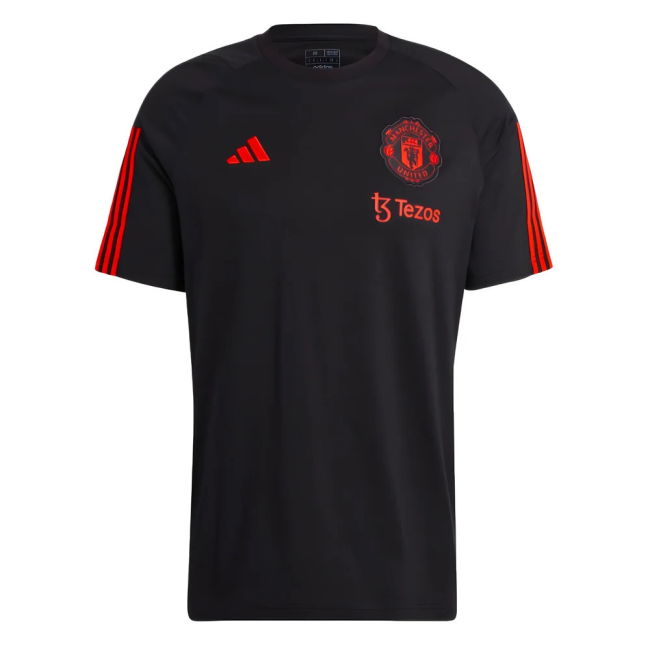 2023-2024 Man Utd Training Tee (Black) (V Nistelrooy 10)