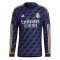 2023-2024 Real Madrid Authentic Long Sleeve Away Shirt (Figo 10)