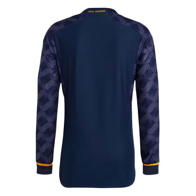 2023-2024 Real Madrid Authentic Long Sleeve Away Shirt