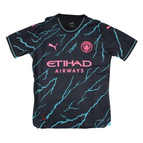 2023-2024 Man City Third Authentic Shirt (LAPORTE 14)