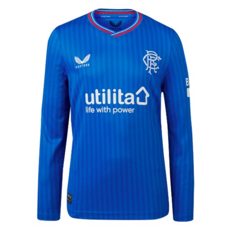 2023-2024 Rangers Long Sleeve Home Shirt (Kids) (Goldson 6)