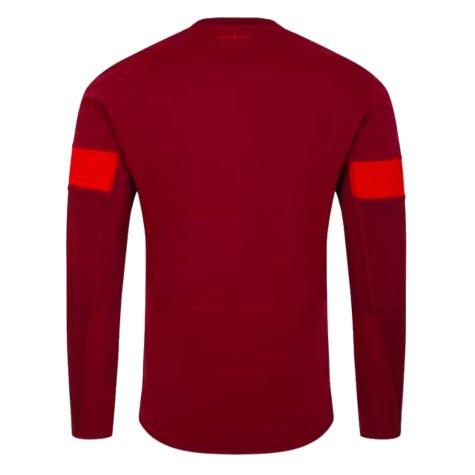 2023-2024 England Rugby Contact Drill Top (Flame Scarlet)