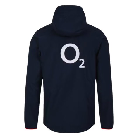 2023-2024 England Rugby Shower Jacket (Navy)