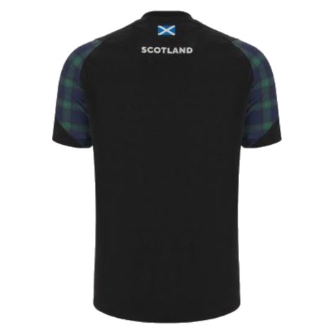 2023-2024 Scotland Rugby Travel Polycotton T-Shirt (Black)