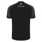 2023-2024 Scotland Rugby Travel Polycotton T-Shirt (Black) (Your Name)