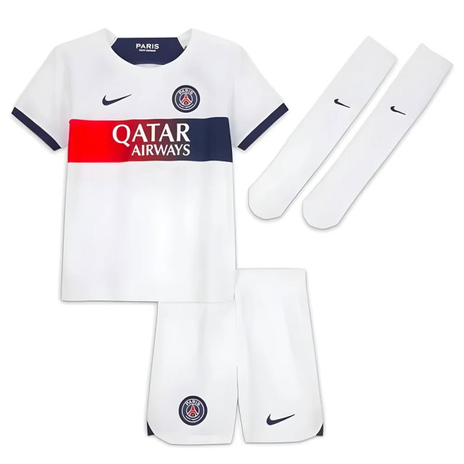 2023-2024 PSG Away Little Boys Mini Kit (Beckham 32)