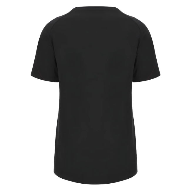 2023-2024 Wales Rugby WRU Cotton Tee (Black) - Ladies