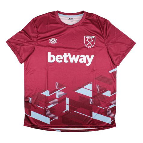 2023-2024 West Ham Warm Up Jersey (Claret) (CRESSWELL 3)