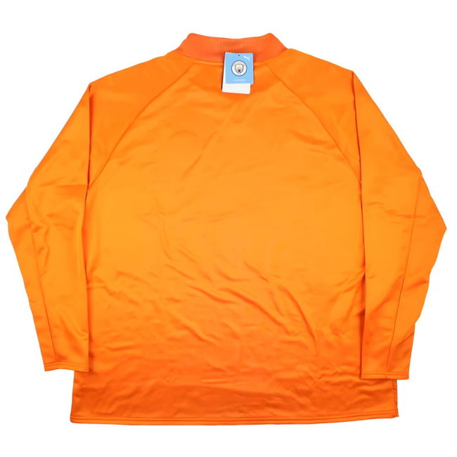 2023-2024 Man City Pre-Match LS Sweat Top (Orange)