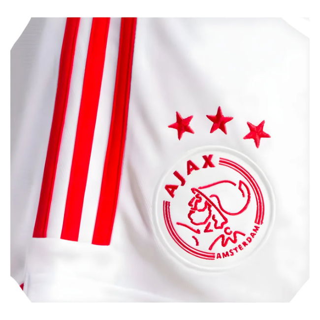 2023-2024 Ajax Home Shorts (White)
