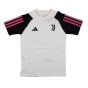2023-2024 Juventus Cotton Tee (White) - Kids (DI MARIA 22)