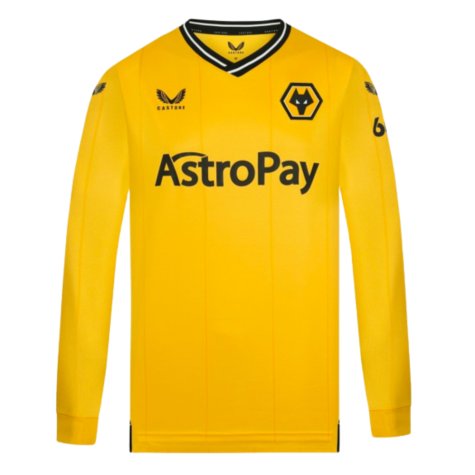 2023-2024 Wolves Long Sleeve Home Shirt (Your Name)