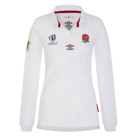 England RWC 2023 Home Classic LS Rugby Shirt (Ladies) (Johnson 4)