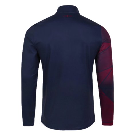 2023-2024 England Rugby Warm Up Mid Layer Top (Navy Blazer)