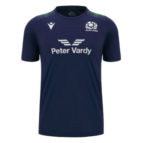 2023-2024 Scotland Rugby Gym Training Shirt (Navy) (Your Name)
