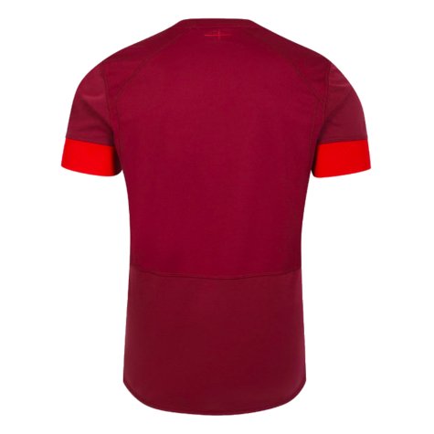 2023-2024 England Rugby Relaxed Training Shirt (Tibetan Red) (Curry 6)
