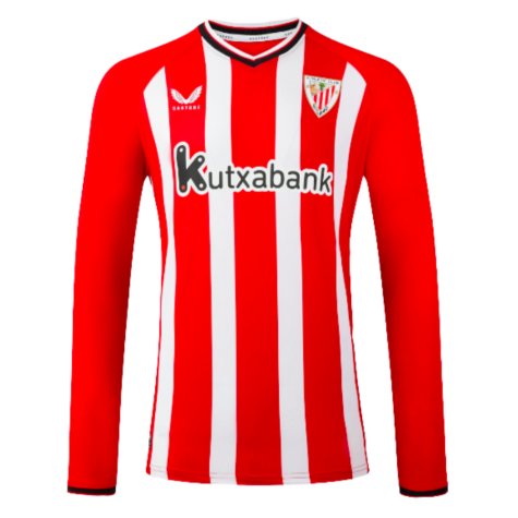 2023-2024 Athletic Bilbao Long Sleeve Home Shirt (Your Name)