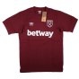 2023-2024 West Ham Leisure Tee (Tawny Port) (Your Name)