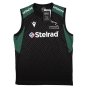 2023-2024 Newcastle Falcons Sleeveless Rugby Tee (Black) (Your Name)
