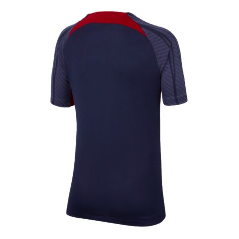 2023-2024 PSG Strike Dri-Fit Training Shirt (Navy) - Kids (Ronaldinho 10)