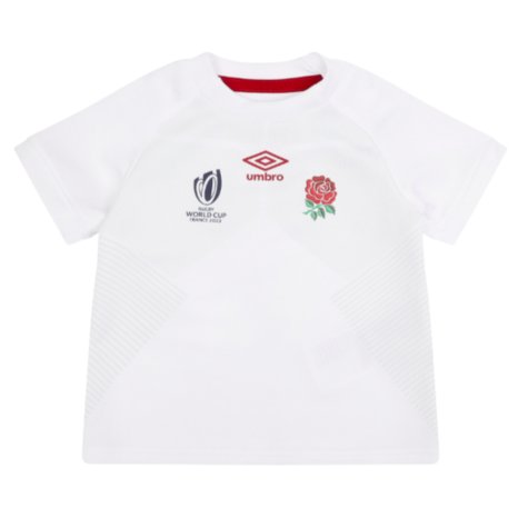 England RWC 2023 Home Replica Rugby Baby Kit (Robinson 14)