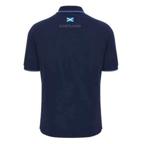 2023-2024 Scotland Rugby Leisure Polo Shirt (Navy)