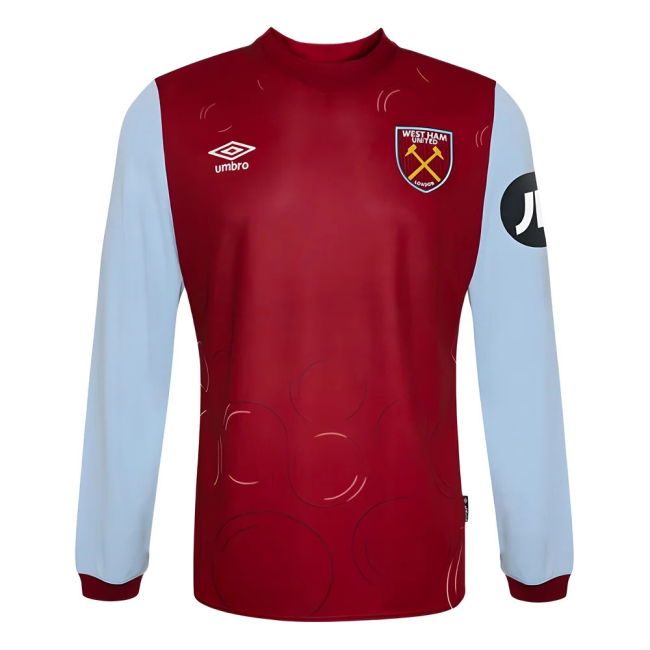 2023-2024 West Ham Long Sleeve Home Shirt (Kids) (BOWEN 20)