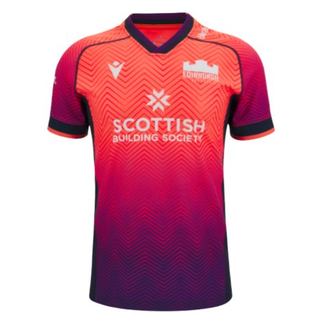 2023-2024 Edinburgh Rugby Training Jersey (Coral) (Your Name)