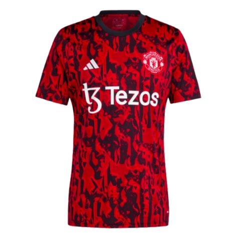 2023-2024 Man Utd Pre-Match Shirt (Red) (B Fernandes 8)