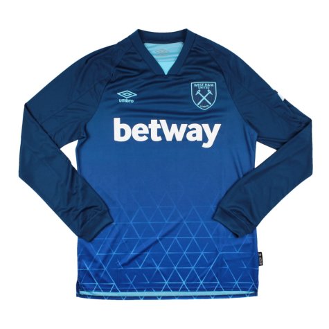 2023-2024 West Ham Long Sleeve Third Shirt (Mavropanos 15)